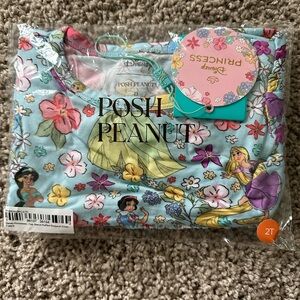 Posh Peanut Disney Princess cap sleeve bodysuit dress